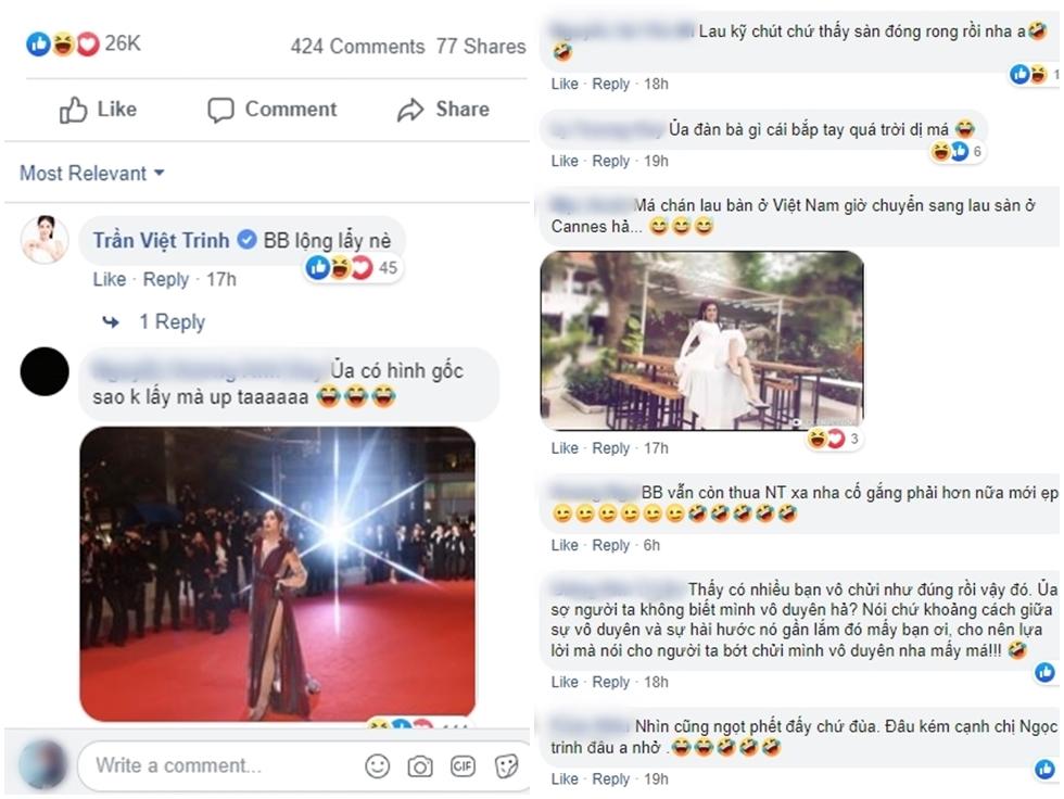 BB Trần nối gót Ngọc Trinh mặc đầm xẻ táo bạo nhưng cư dân mạng chỉ soi xem có mặc quần hay không?-4