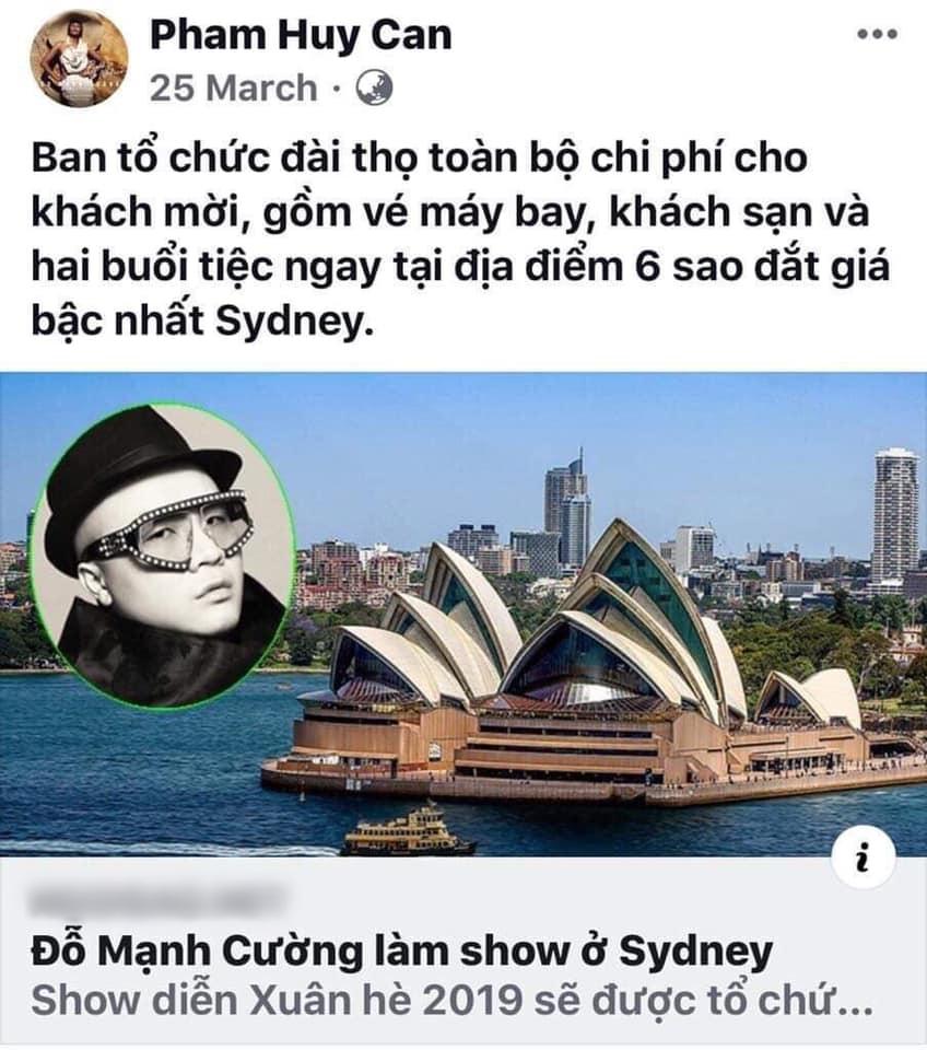 Đỗ Mạnh Cường phản dame cực gắt khi bị tố vô ơn, xin đểu, sống ảo sau show diễn nhiều tỷ hoành tráng ở Sydney-10