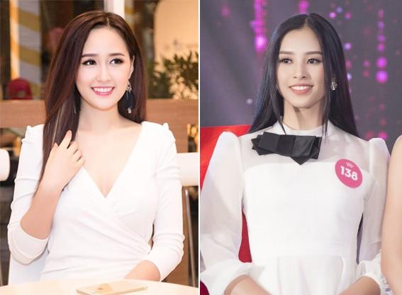 Hết giống Mai Phương Thúy, Trần Tiểu Vy lại gây kinh ngạc với gương mặt hao hao Á hậu Hoàng My-3