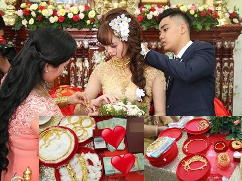 Dân mạng choáng váng với của hồi môn tính vội cũng được hơn 1kg vàng của cô dâu trẻ ở Trà Vinh-6
