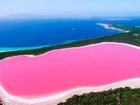 Bí ẩn hồ nước màu hồng giữa quần đảo hoang sơ