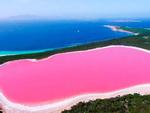 Bí ẩn hồ nước màu hồng giữa quần đảo hoang sơ
