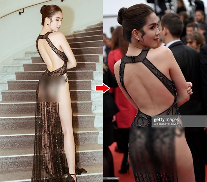 Giữa tâm bão khẩu chiến Lý Nhã Kỳ - Vũ Khắc Tiệp: Ngọc Trinh lại bị bóc mẽ tại Cannes, đầm phản cảm thì được bán fake đầy chợ-2