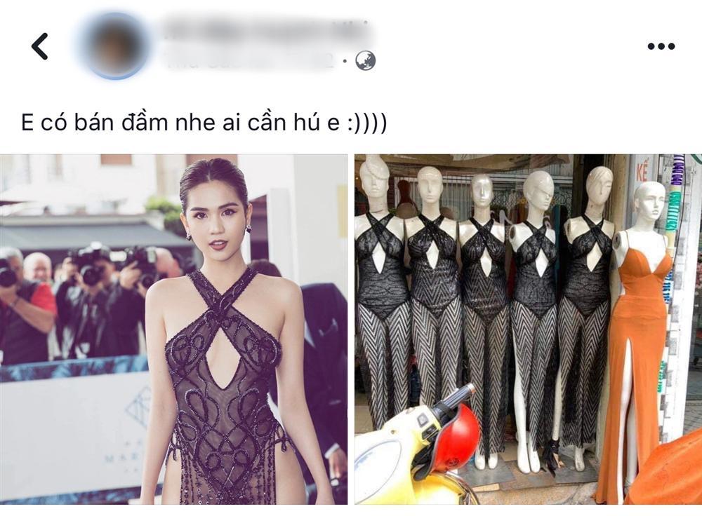 Giữa tâm bão khẩu chiến Lý Nhã Kỳ - Vũ Khắc Tiệp: Ngọc Trinh lại bị bóc mẽ tại Cannes, đầm phản cảm thì được bán fake đầy chợ-6