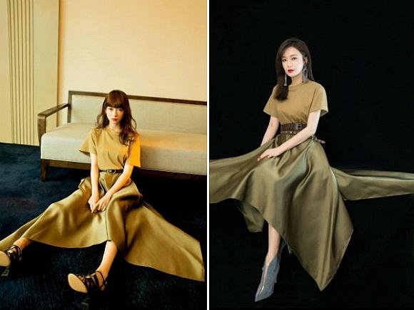 Ngụy Anh Lạc Ngô Cẩn Ngôn đụng nguyên set đồ với Phú Sát Hoàng hậu Tần Lam-6