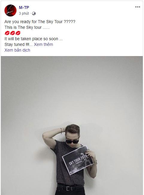 HOT: Sơn Tùng rục rịch khởi động Sky Tour 2019, dự báo sẽ thả xích bom tấn ấp ủ hơn 1 năm-1