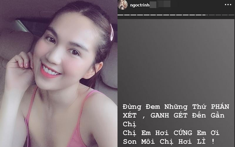 Giữa thị phi ngập lối, Ngọc Trinh mượn lời Thu Minh đáp trả: Đừng mang những thứ phán xét, ganh ghét đến gần chị-9