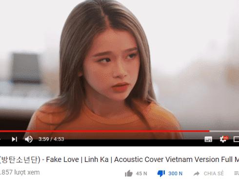 'Fake Love' (BTS) của Linh Ka đột nhiên biến mất khỏi Youtube, vị trí No.1 Top 10 MV bị dislike nhiều nhất Vpop đã đổi chủ