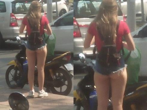 Phơi vòng 3 ra ngoài quần đi chơi phố Sài Gòn, cô gái trẻ khiến dân mạng lắc đầu ngán ngẩm với kiểu thời trang kinh hãi