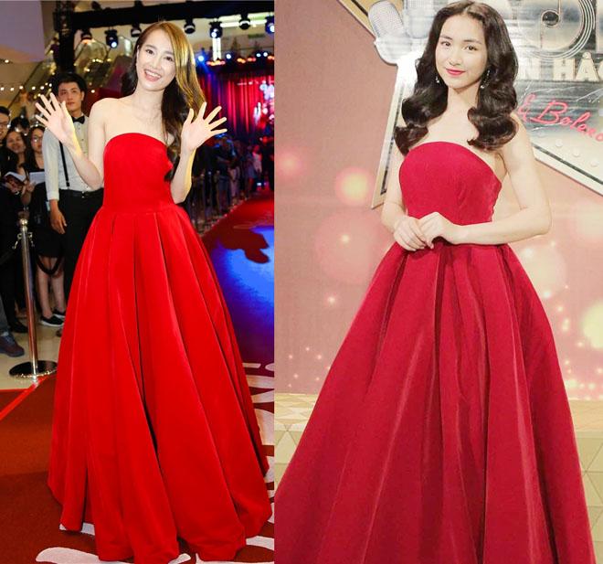 Nhã Phương nhiều lần đụng kiểu váy trễ vai khoe vòng 1-7