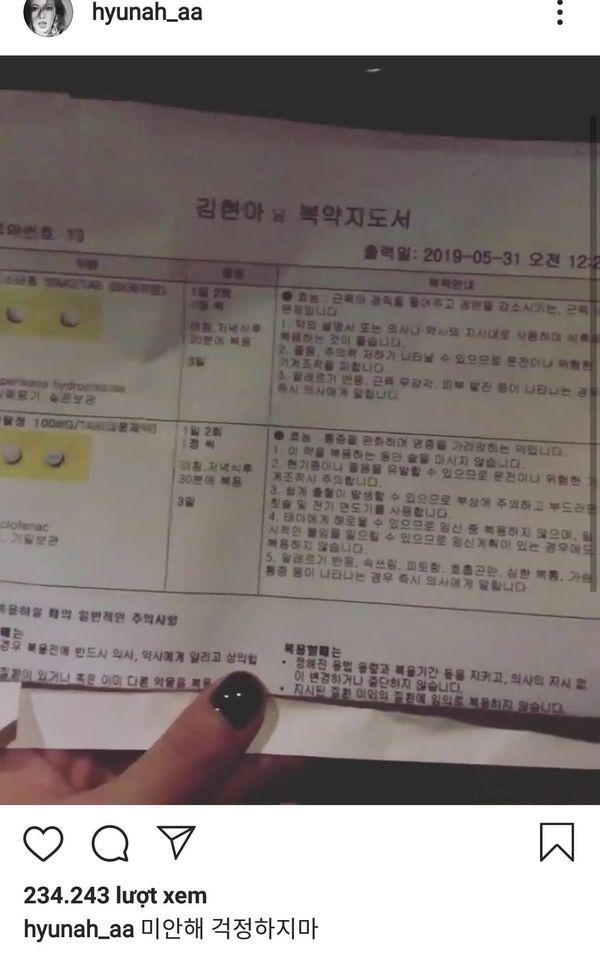 HyunA trấn an fan sau cú ngã trời giáng trên sân khấu: Tôi đã chụp CT đầu, quét X-Quang cổ tay,… mọi thứ rất ổn-2