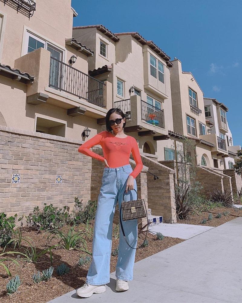 Chỉ cần diện đầm hai dây ôm sát, Minh Hằng dập tắt hình ảnh mỡ thừa - Ngọc Trinh đổi gió với style hiphop-4