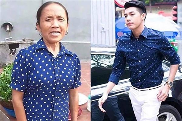 Dân mạng tình cờ phát hiện: Bà Tân Vlog mặc áo xanh chấm bi hao hao Noo Phước Thịnh-1