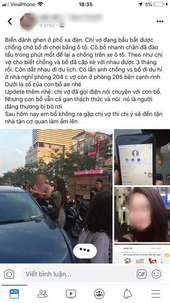 Đánh ghen kinh hoàng: Vợ bầu xông vào giằng xé chồng và bồ nhí khi bắt quả tang đưa nhau đi nhà nghỉ-1