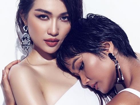 Hoa hậu H'Hen Niê thân thiết với Á hậu Lệ Hằng chuẩn trend 'chị ngả em nâng'