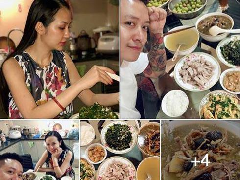 Người bán hàng ngạc nhiên khi thấy Tuấn Hưng xách làn đi chợ nấu cơm cho vợ bầu, con nhỏ