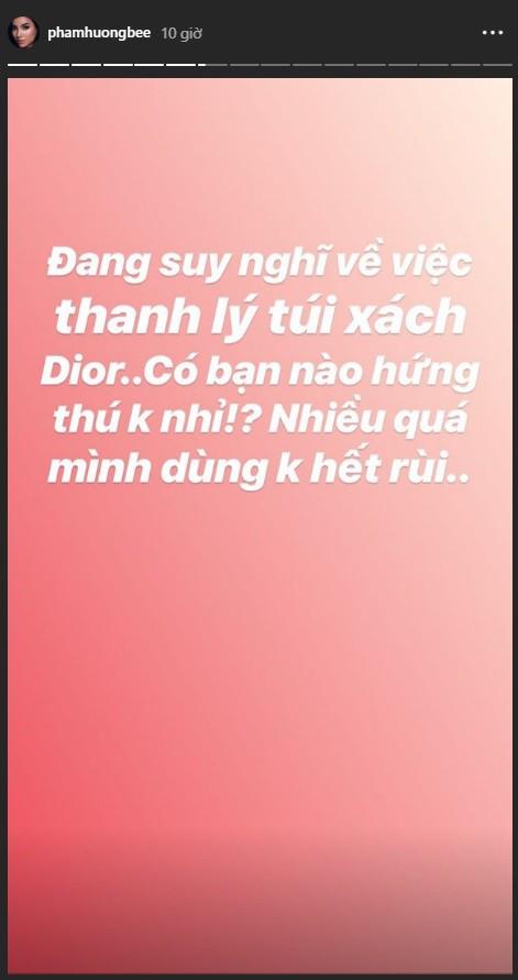 Sau Kỳ Duyên đến lượt Phạm Hương rao bán túi hiệu trên mạng vì nhiều quá không dùng hết-4