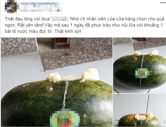 Mua phải dưa hấu... sủi bọt như núi lửa, mẹ bỉm sữa khiến hội chị em khiếp vía-1