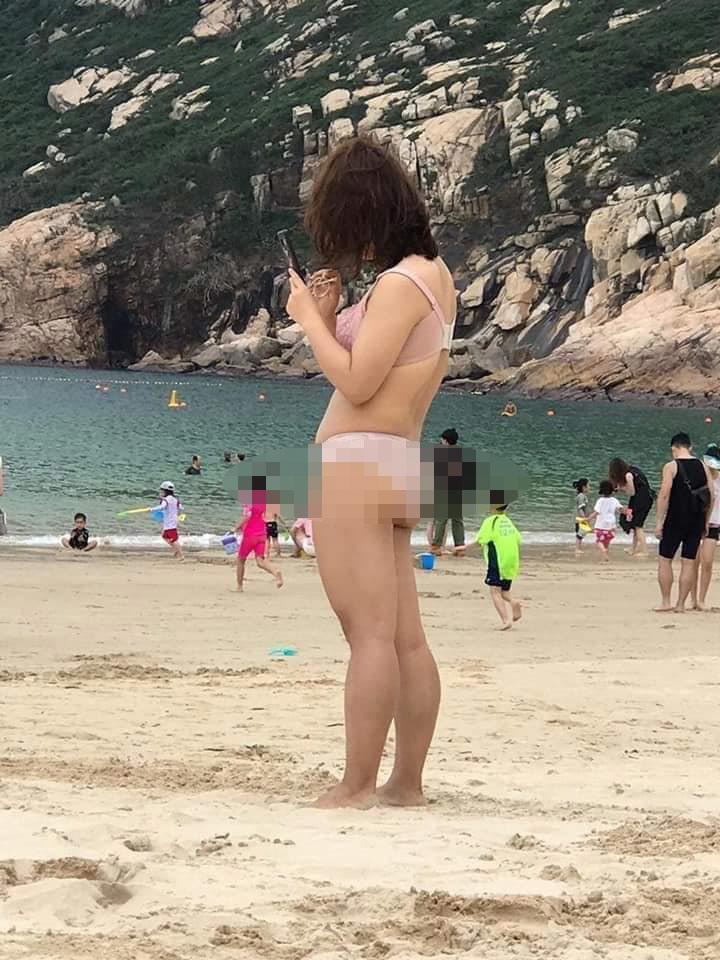 Diện đồ lót thay bikini rồi chạy tung tăng khắp bãi biển, gái xinh bị chỉ trích can đảm không đúng chỗ-2