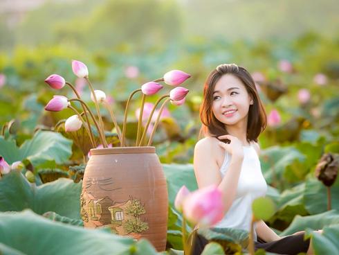 5 địa điểm chụp sen tuyệt đẹp quanh Hà Nội mùa hè này