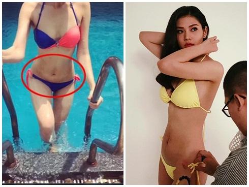 Diện bikini khoe dáng gọn sau sinh, Chúng Huyền Thanh để lộ vết rạn da thâm sì