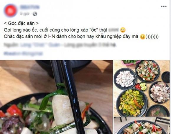 Xuất hiện món lòng lợn xào ốc vít dành cho dân khẩu nghiệp gây xôn xao mạng xã hội-1