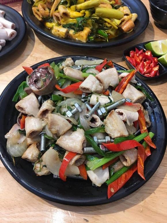 Xuất hiện món lòng lợn xào ốc vít dành cho dân khẩu nghiệp gây xôn xao mạng xã hội-3