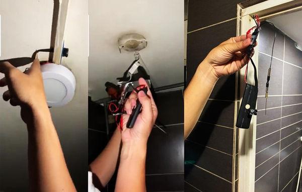 Vụ thanh niên lẻn vào nhà vệ sinh nữ quay trộm clip: Phát hiện thêm camera gắn vào đèn trần nhà-1