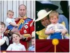 Dân mạng thích thú khi phát hiện con trai út của Kate mặc lại áo cách đây 33 năm của Hoàng tử Harry