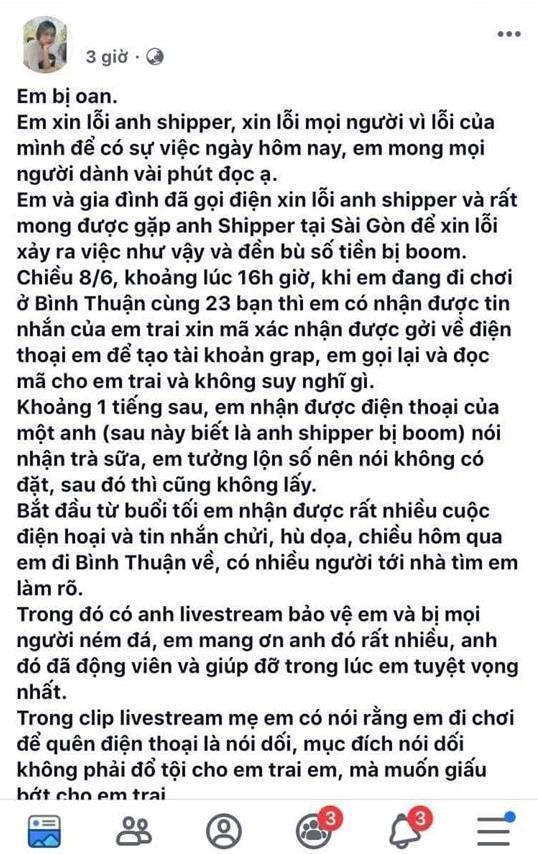 Dân mạng không tin lời giải thích của cô gái bùng 20 ly trà sữa-6