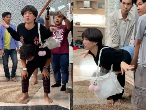 Hậu trường cực khổ đằng sau cảnh bay của Diệu Nhi trong 'Gia đình là số 1'