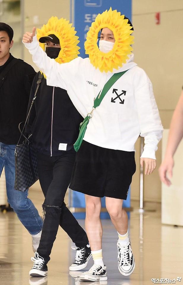 Fan cười bò vì Suga, Jin, J-Hope (BTS) tự tin khoe cá tính ở sân bay với gương mặt nở hoa toàn tập-5
