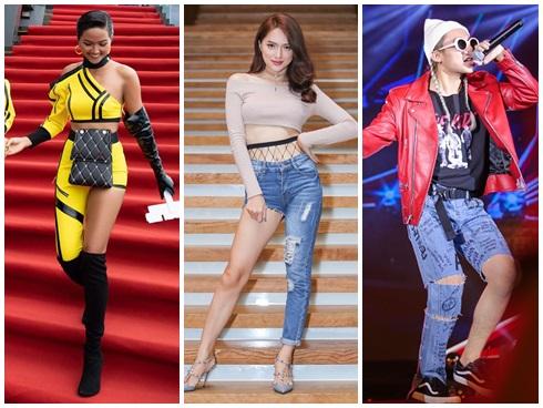 Sao Việt lăng-xê váy áo tay bồng lực sĩ: Chi Pu bị chê cô bé đô con - Bích Phương, Hồ Ngọc Hà lại được khen tới tấp-12