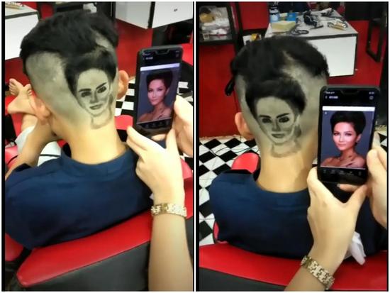 Fan cuồng đến độ khắc hình H’Hen Niê lên đầu, anh chàng này gây bão cộng đồng yêu sắc đẹp