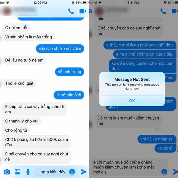 MC bị bóc phốt thanh lý váy hiệu giá cao mà như giẻ lau đưa bằng chứng tố người mua cố tình hãm hại mình-3