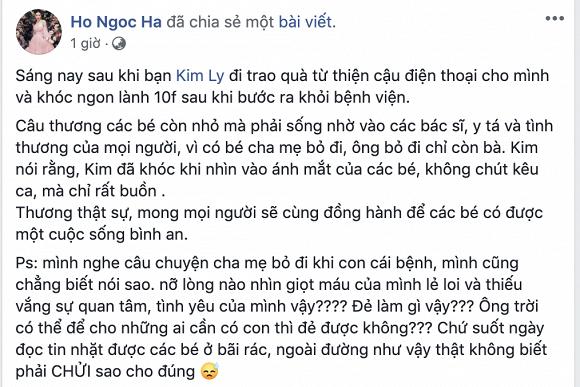 Một mình đi trao quà từ thiện tại bệnh viện, Kim Lý đã gọi khóc với Hà Hồ đến 10 phút vì điều này-5