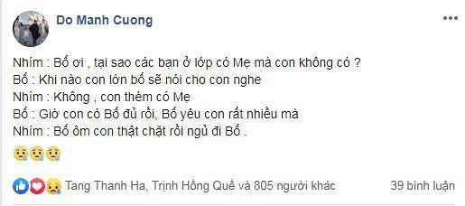 NTK Đỗ Mạnh Cường quặn thắt ruột gan khi nghe con trai nuôi bày tỏ ước mong có mẹ-1