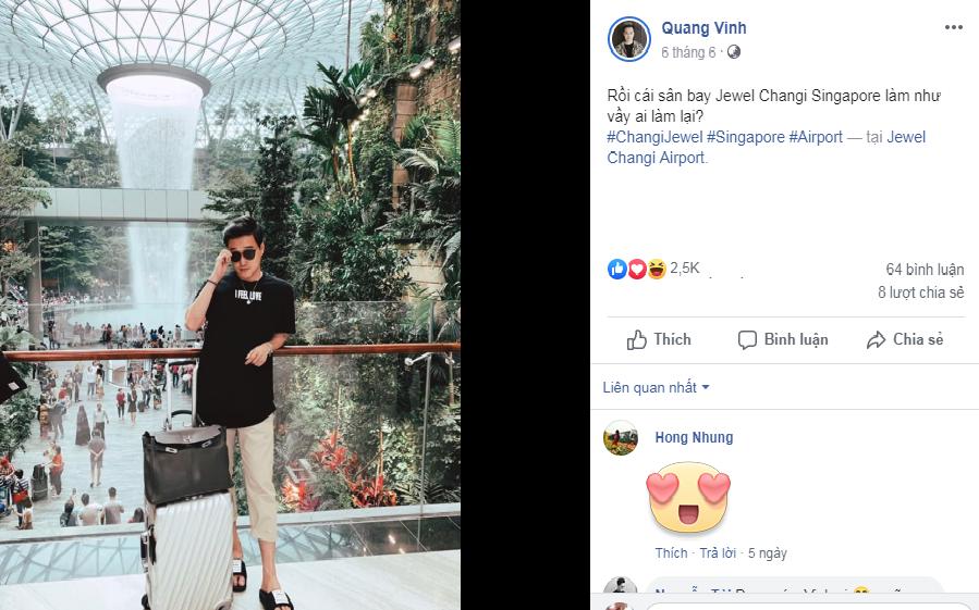 Quá đẹp và hoành tráng, sân bay Singapore khiến Hoàng tử sơn ca Quang Vinh phải thốt lên kinh ngạc-2