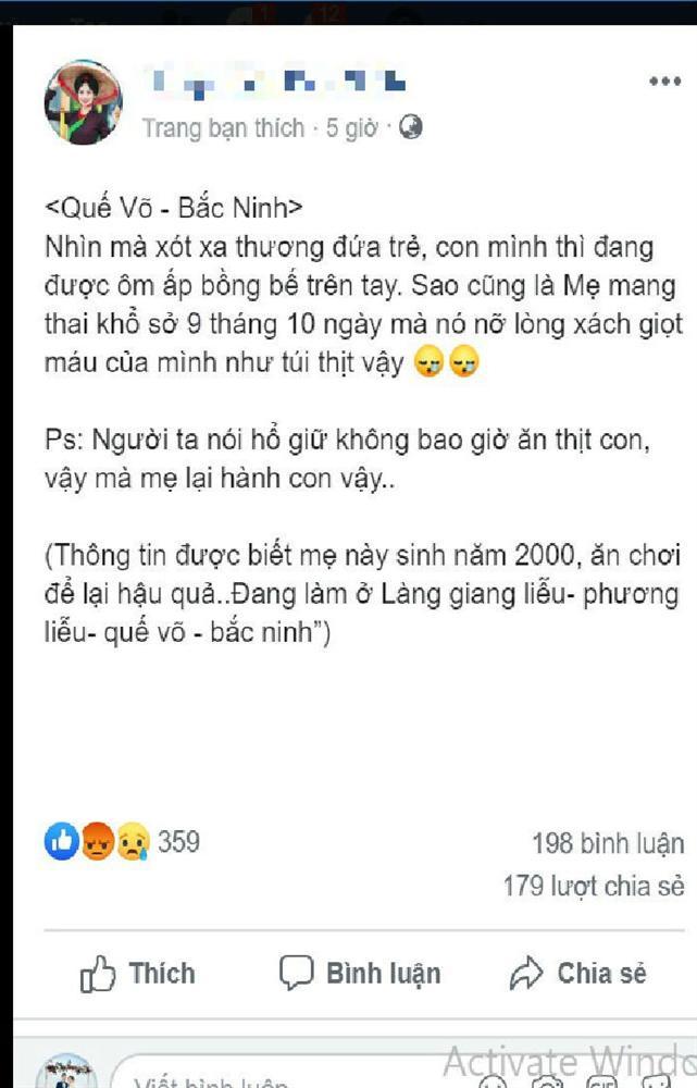 Thì ra đây là lý do bà mẹ xăm trổ ở Bắc Ninh túm cổ áo, xách ngược con lủng lẳng trên tay, biết số ngày tuổi của đứa trẻ mới sốc-2