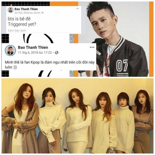 Nam rapper Việt tự cho mình quyền chửi BTS: Chẳng có lý nào tôi không được chửi idol các bạn, lêu lêu-1