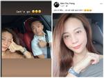 Hôn phu Cường Đô La - người mẫu Đàm Thu Trang để lộ bằng chứng mang thai khó chối cãi