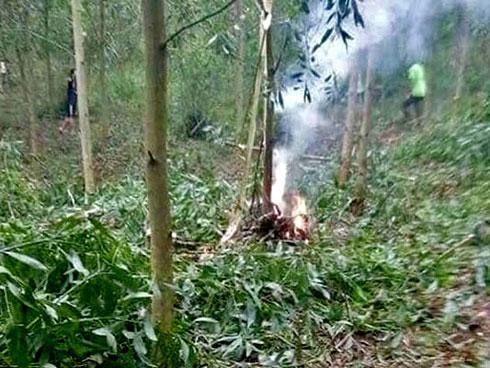 Máy bay quân sự rơi ở Khánh Hòa, 2 phi công tử nạn