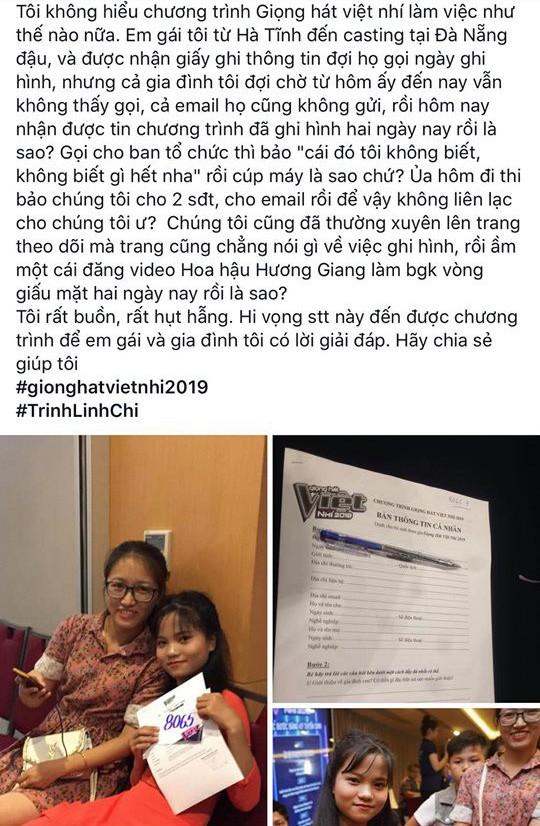 Giọng hát Việt nhí 2019 chưa lên sóng đã dính phốt làm ăn thiếu chuyên nghiệp, không tôn trọng thí sinh-5