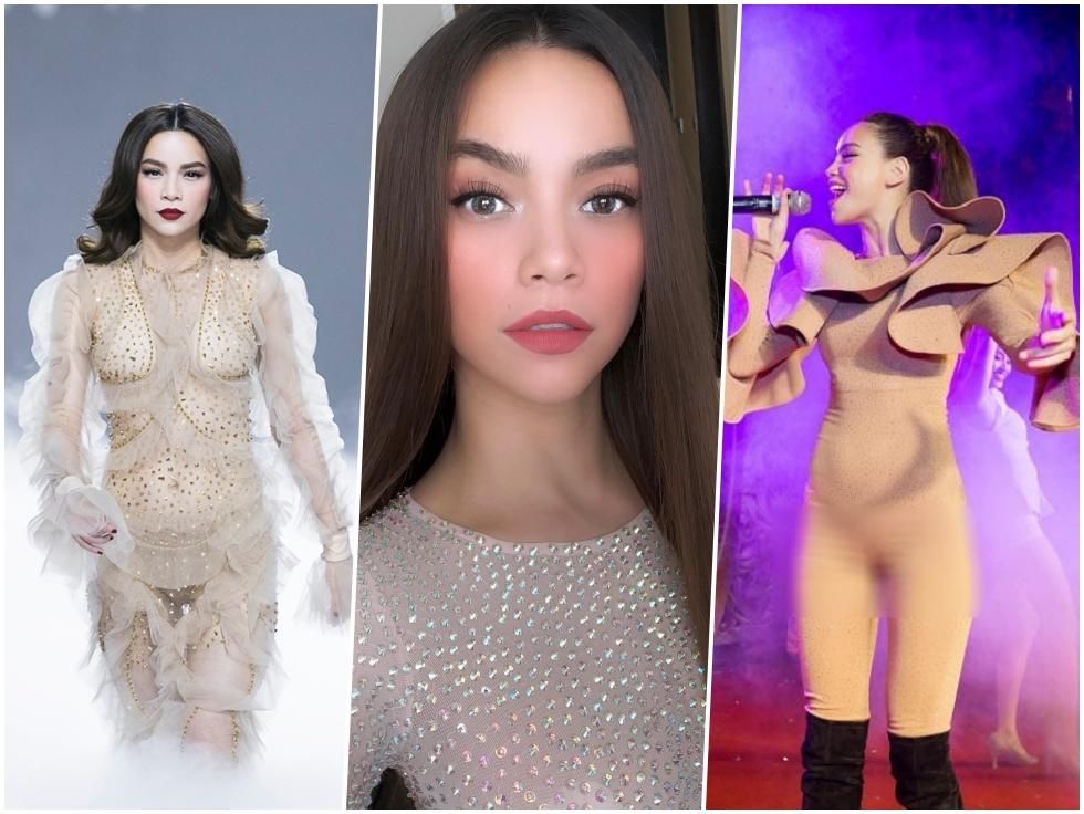 Hồ Ngọc Hà dùng bí kíp gì mà vòng 1 thiên biến vạn hóa, thoắt phồng thoắt xẹp chỉ trong 1 tiếng thế kia?-11