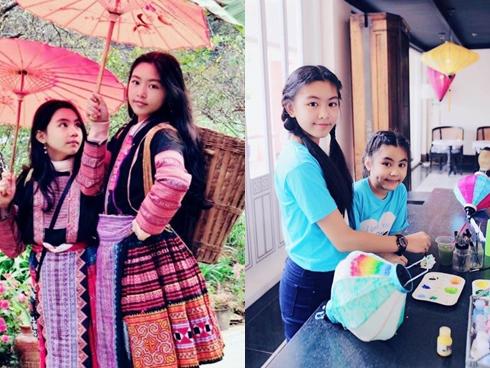 Cao như Hoa hậu, hai con gái của Quyền Linh còn có gout ăn mặc đồng điệu