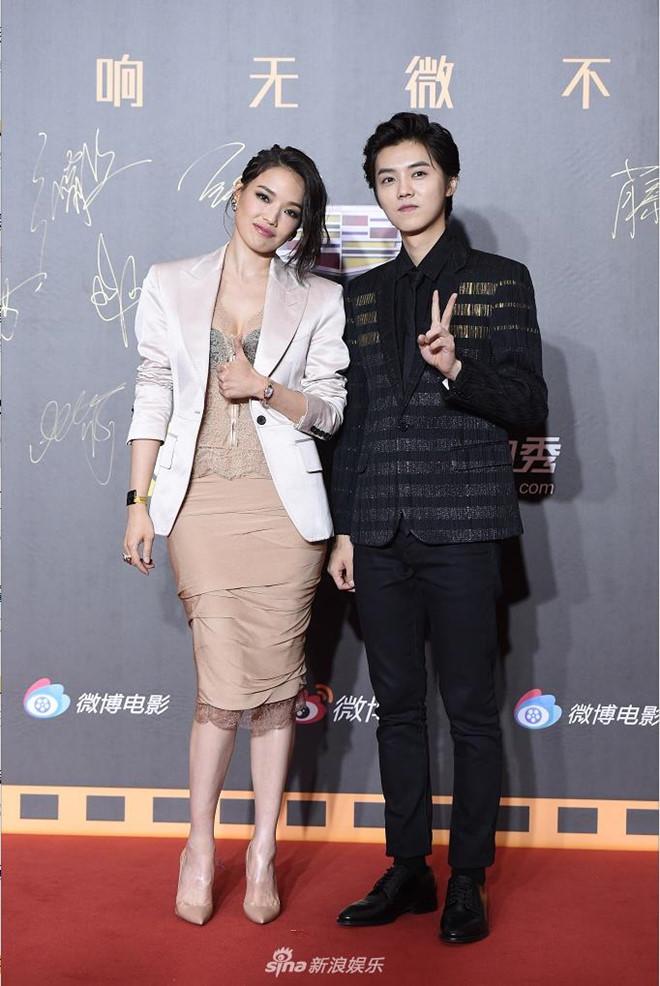 Siêu vòng một Liễu Nham, Thư Kỳ mặc táo bạo trên thảm đỏ-3