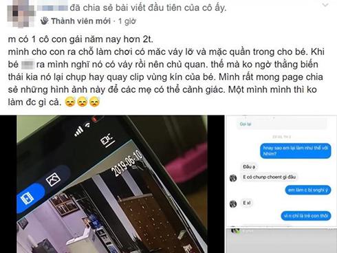 9X tố nam đồng nghiệp chụp lén vùng kín con gái 2 tuổi
