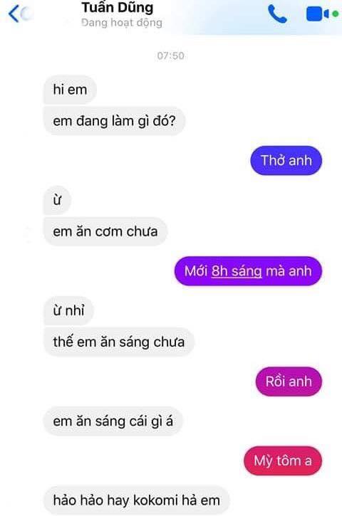 Tán gái mà chỉ hỏi chuyện gói mì tôm, anh chàng khiến dân mạng tức điên, còn cô gái thì...-1