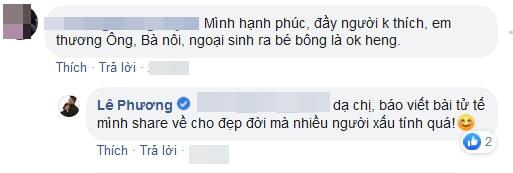 Bị mỉa mai nghiện khoe tổ ấm, Lê Phương gay gắt: Miệng quăng rơm rác thì cuộc đời cũng là rác rơm-7