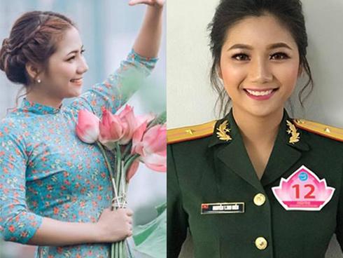 Nữ thiếu úy đẹp như hot girl của 'Bạn muốn hẹn hò' gây xôn xao với ngoại hình nổi bật trong bộ ảnh bên hồ sen